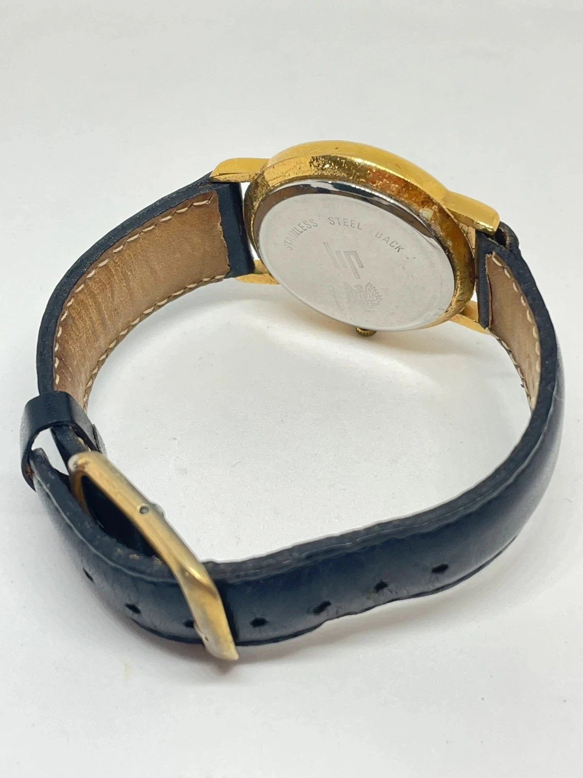 Reloj LIP vintage cuarzo dorado 33,6 mm – números arábigos, clásico francés 80/90 – photo 12